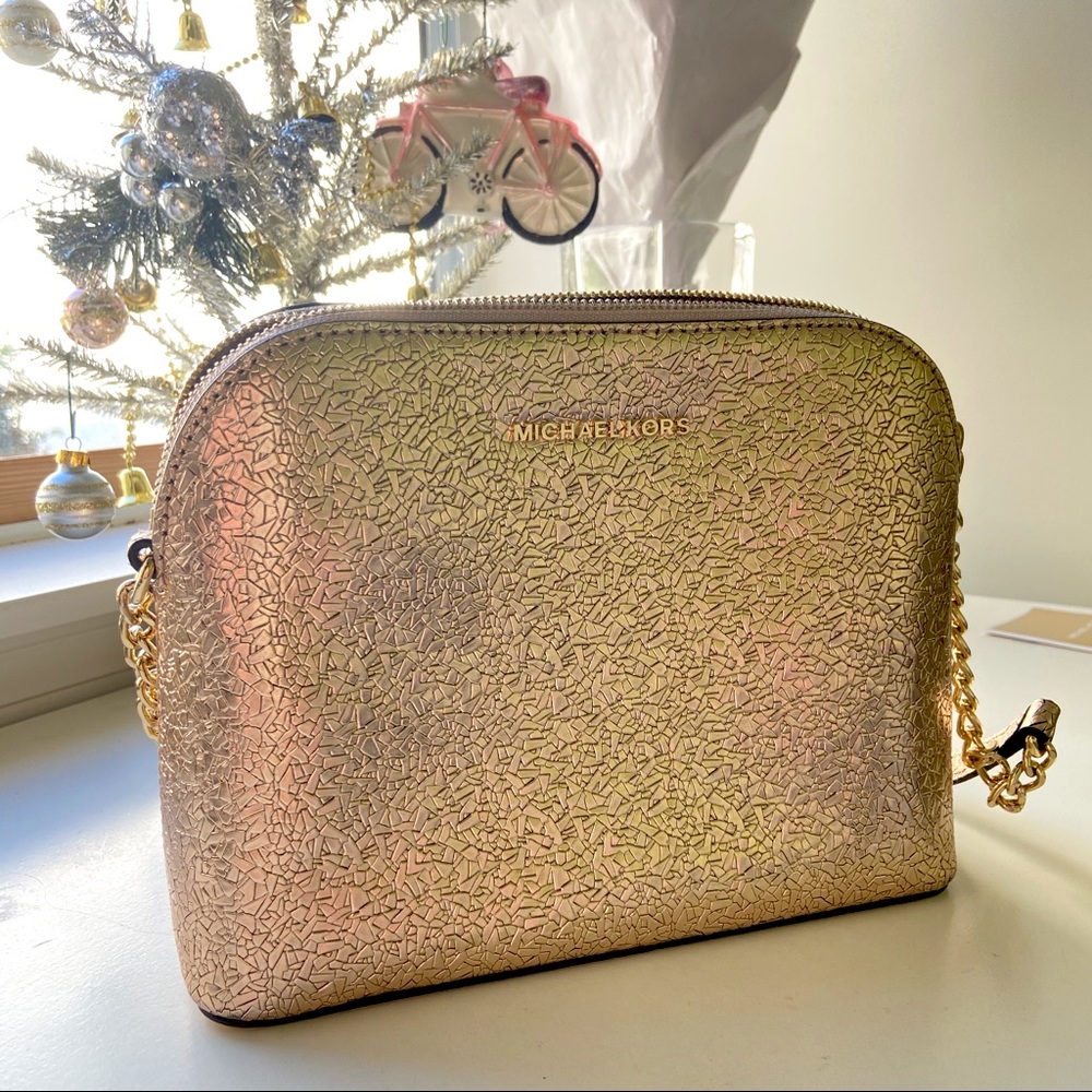 ✨ Michael Kors ✨Rose Gold Cindy Crossbody Bag